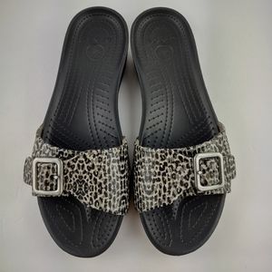 Crocs Sarah Leopard Women's Sandals